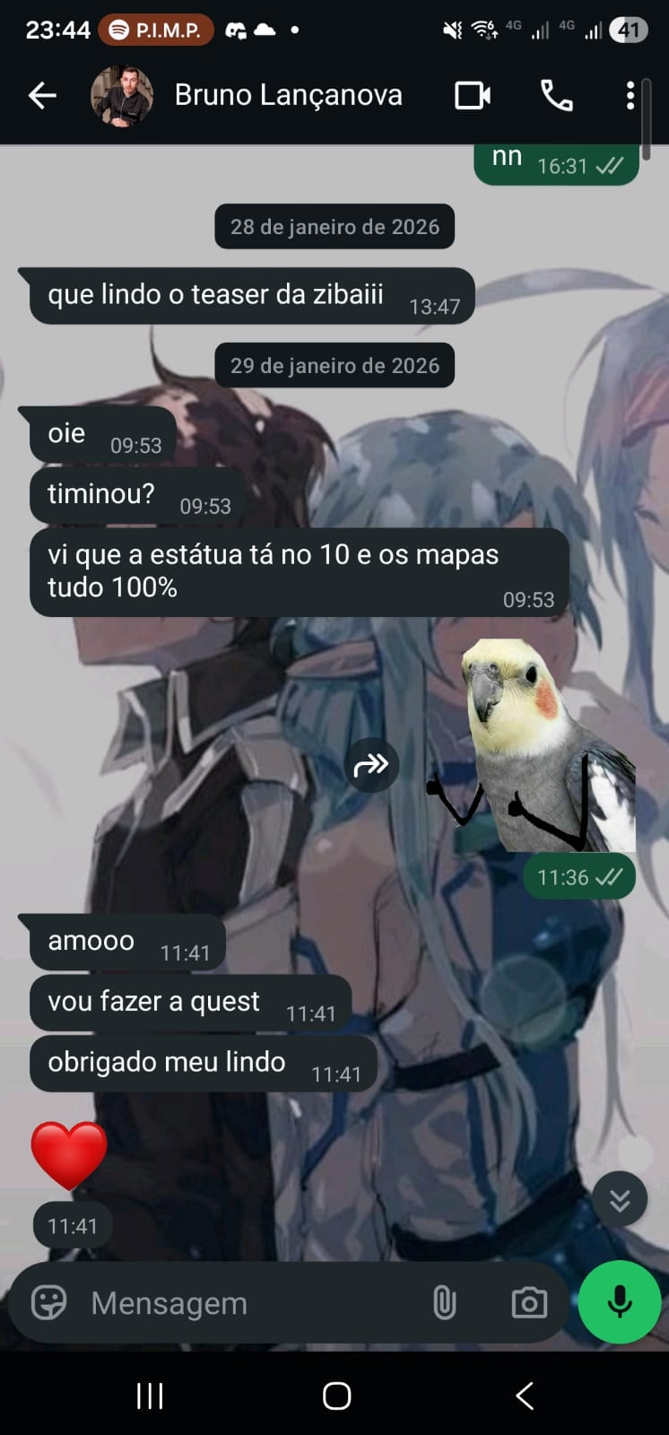 Relato de cliente 1